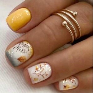 24pcs Autumn And Winter Romantic Leaves